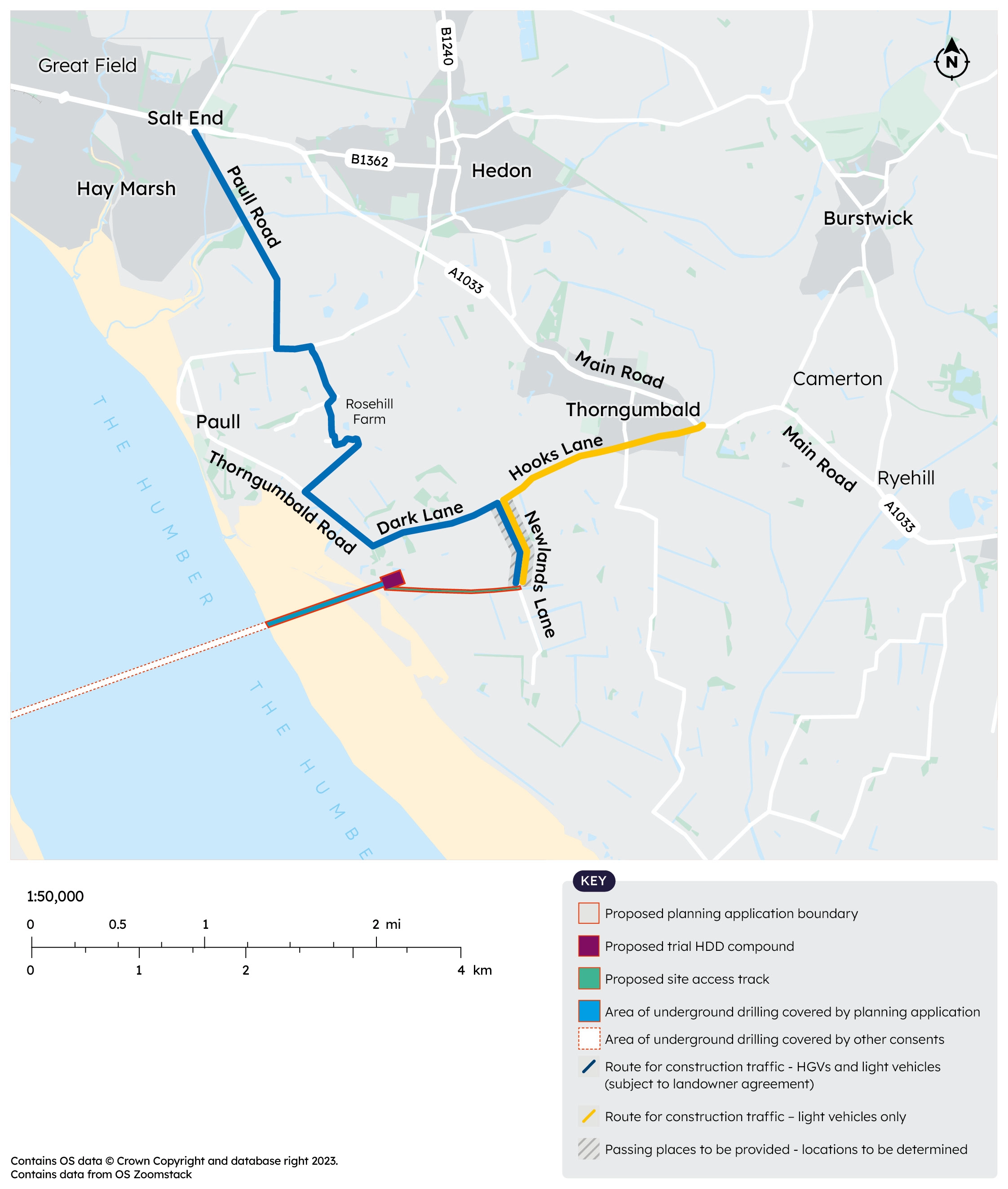 Map of North Humber