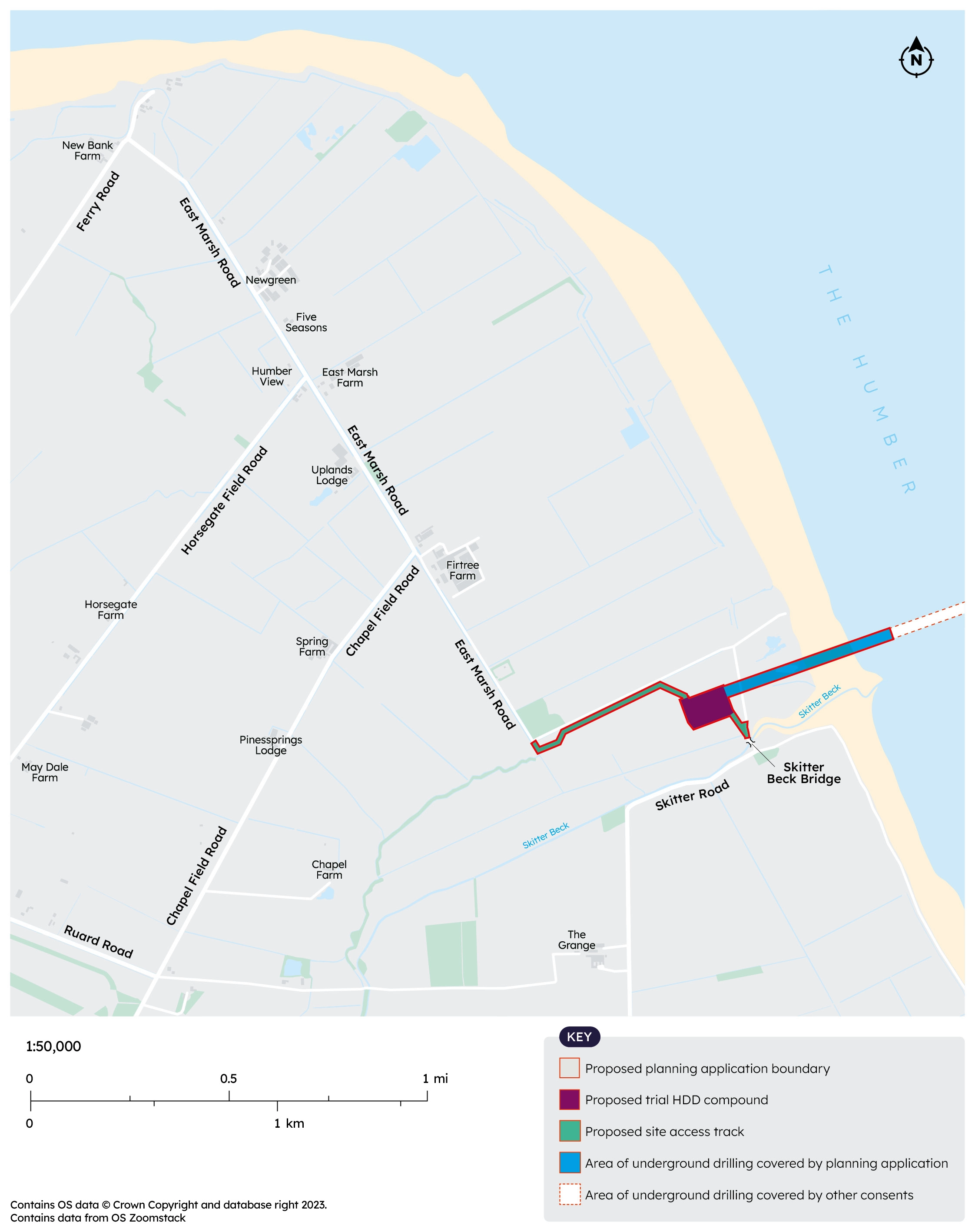South Humber map